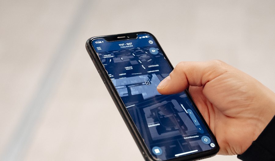 Kolmannen osapuolen sovellus avaa oven, sisällä Bitwardsin SDK