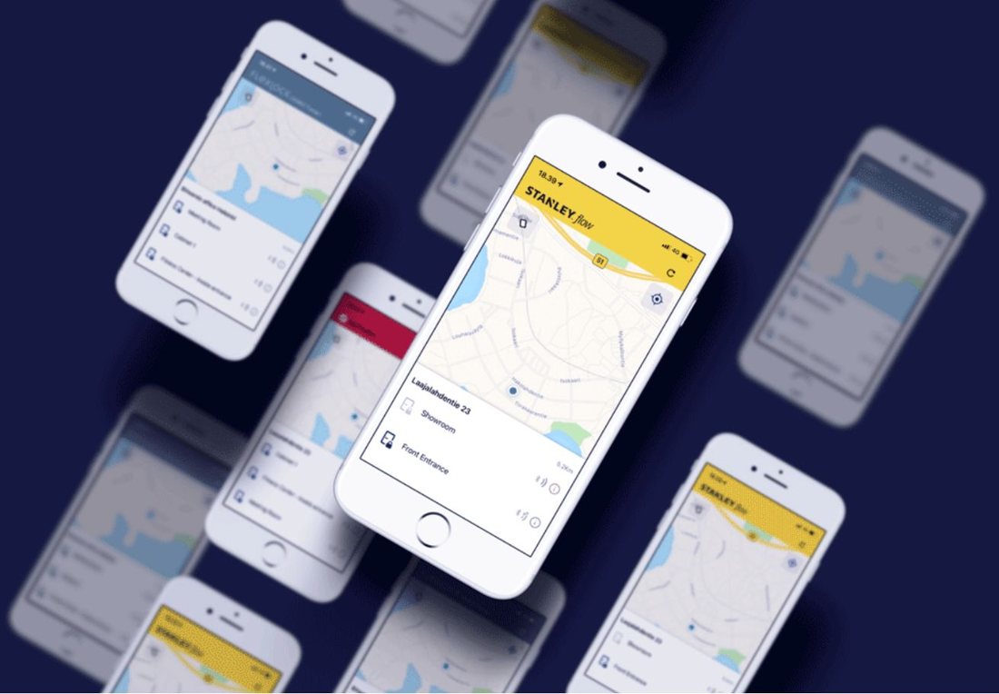 A set of phone mockups showing the Bitwards access experience inside several differently branded apps